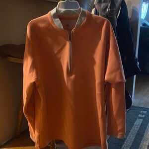 Adidas Bright Orange Half-Zip Top